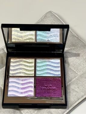 Kohl's Shimmery Quad Eyeshadow Palette - Green, Blue, Lilac & Plum